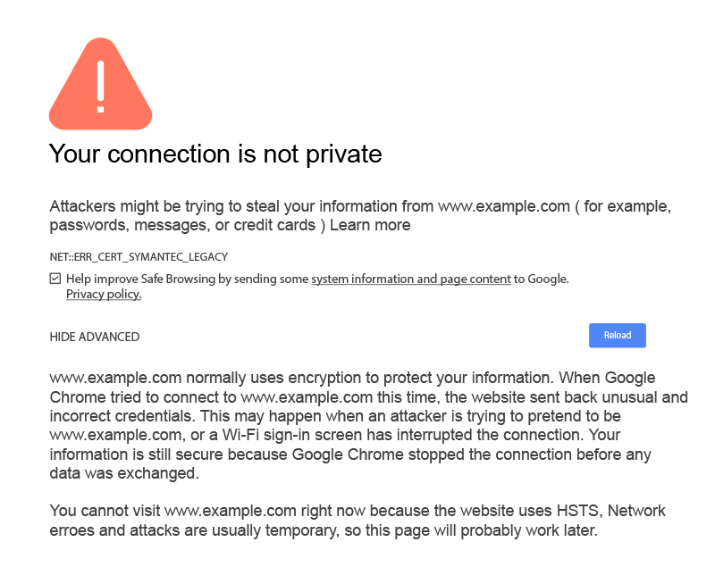 privacy error pada google chrome