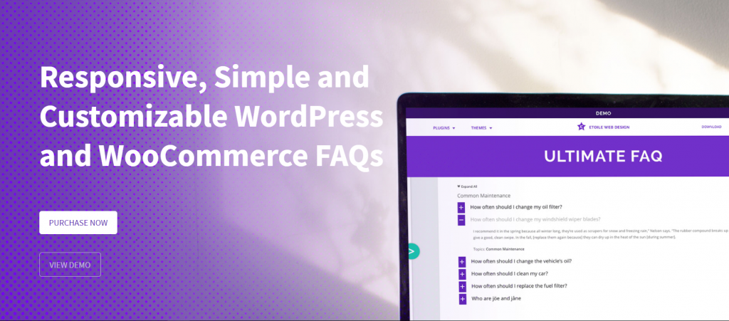 WordPress FAQ plugin