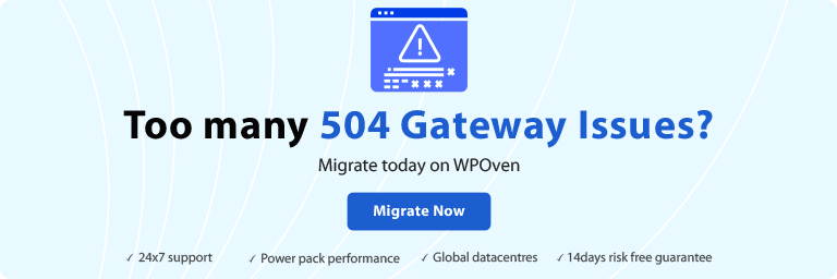 Too many 504 Gateway issues